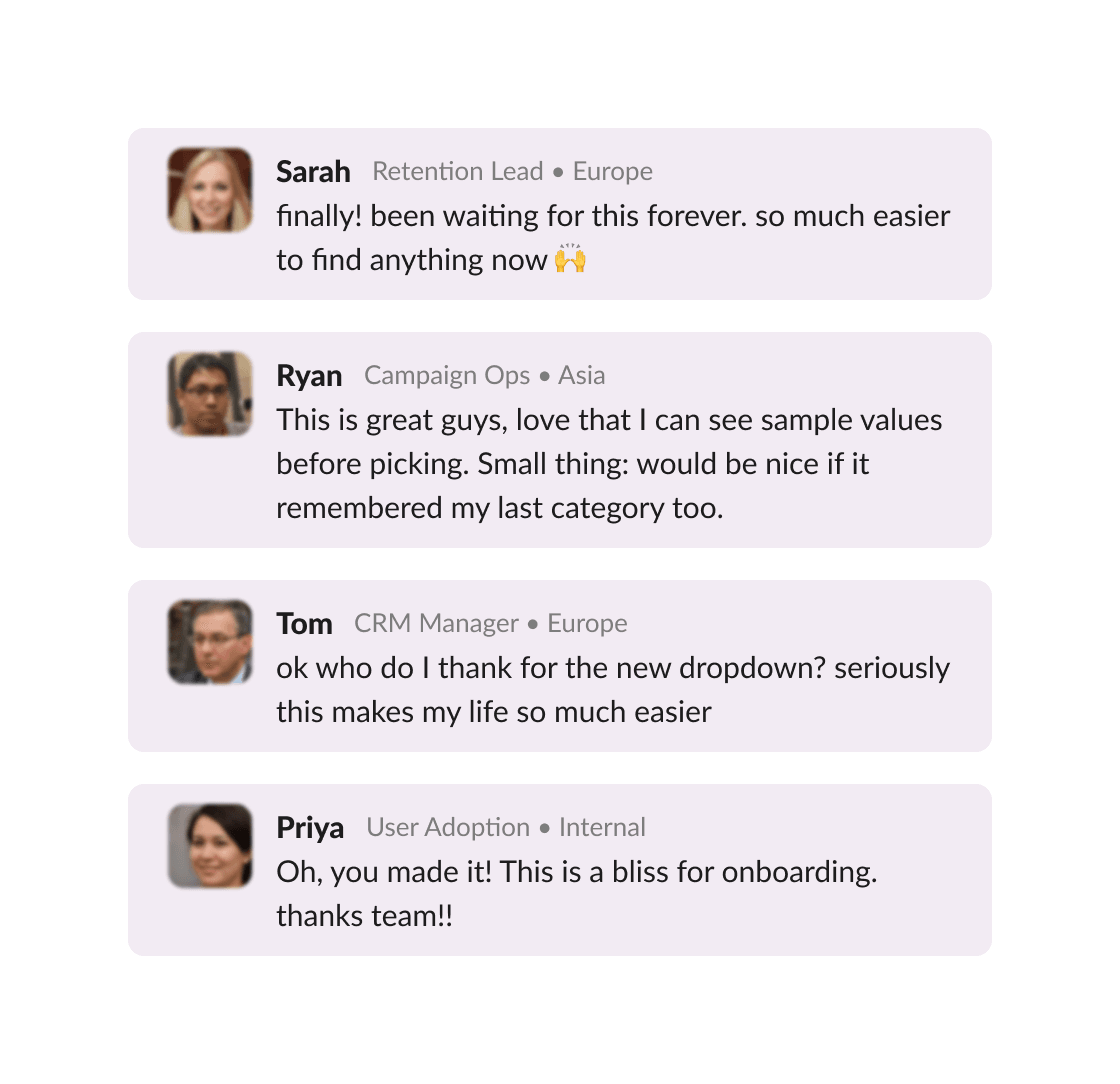 Dashboard showing platform-wide adoption metrics